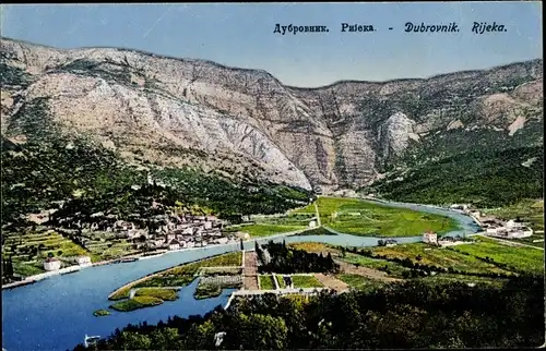 Ak Rijeka Fiume Kroatien, Gesamtansicht