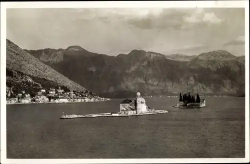 Ak Montenegro, Boka Kotorska, Bocche di Cattaro, Bucht von Kotor, Inseln San Giorgio und S. Maria