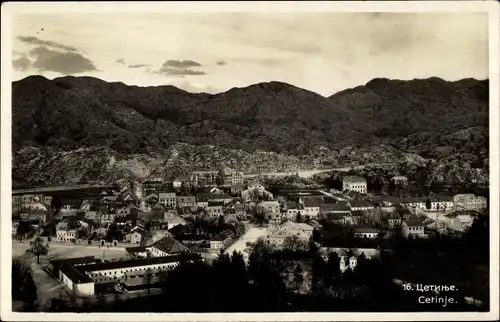 Ak Цетиње Cetinje Montenegro, Gesamtansicht