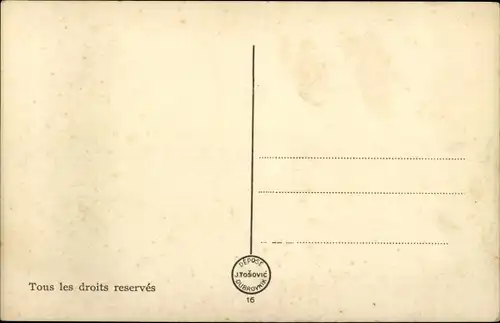 Ak Цетиње Cetinje Montenegro, Gesamtansicht