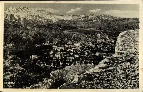 Ak Цетиње Cetinje Montenegro, Gesamtansicht