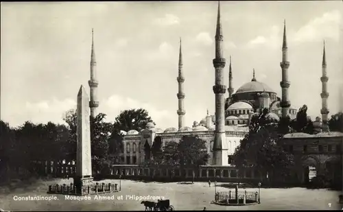 Ak Konstantinopel Istanbul Türkei, Mosquee Ahmed et Hippodrome