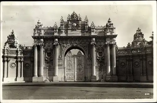 Ak Konstantinopel Istanbul Türkei, Tor des Dolma Bagdsche Palast