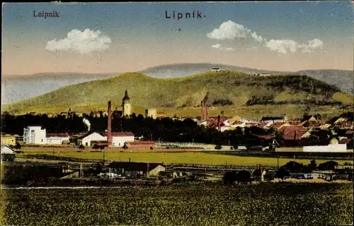 Ak Lipník nad Bečvou Leipnik Region Olmütz, Blick auf den Ort