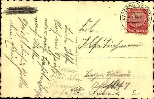 Ak Kostelec nad Orlicí Adlerkosteletz Region Königgrätz, Letevisko Mirov