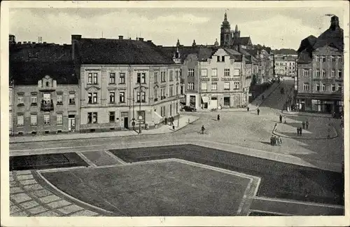 Ak Hradec Králové Königgrätz Stadt, Straßenpartie, Gebäude