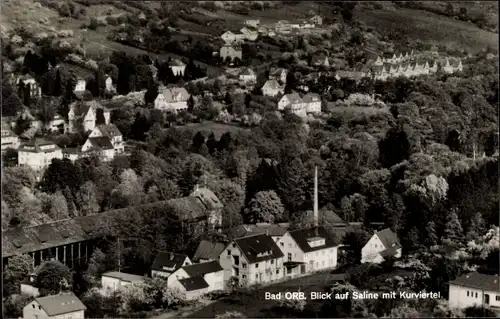 Ak Bad Orb in Hessen, Kurviertel, Vogelschau