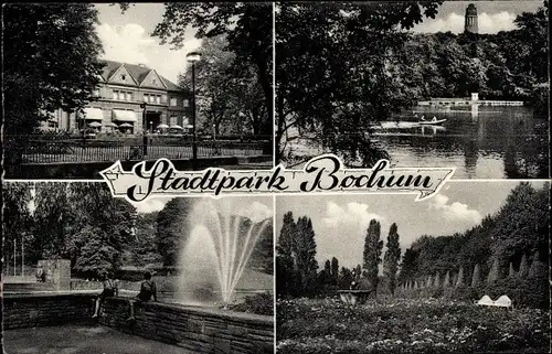 Ak Bochum im Ruhrgebiet, Partien aus dem Stadtpark