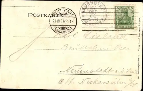 Ak Stuttgart am Neckar, Altes Schloss, Schlossplatz