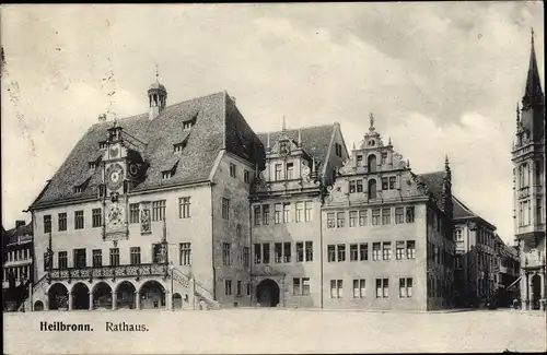 Ak Heilbronn am Neckar, Rathaus