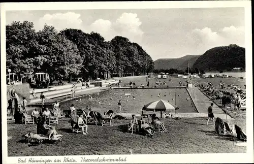 Ak Bad Hönningen am Rhein, Thermalschwimmbad