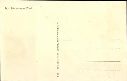 Ak Bad Hönningen am Rhein, Badehaus
