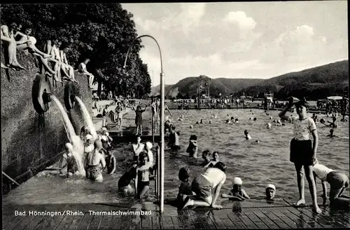 Ak Bad Hönningen am Rhein, Thermalschwimmbad