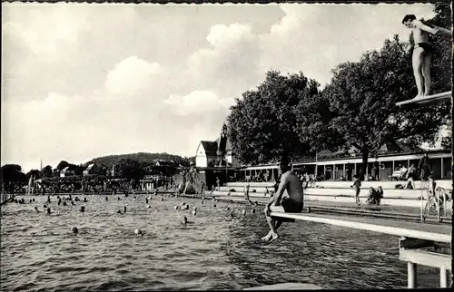 Ak Bad Hönningen am Rhein, Thermalschwimmbad