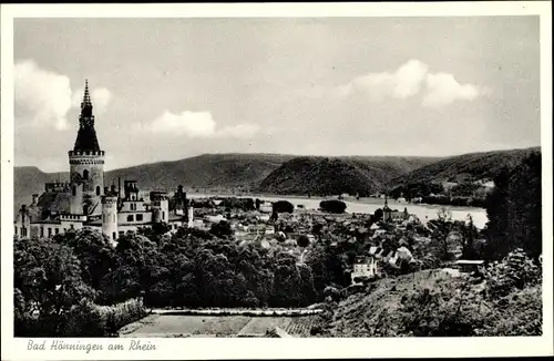 Ak Bad Hönningen am Rhein, Panorama, Schloss Arenfels