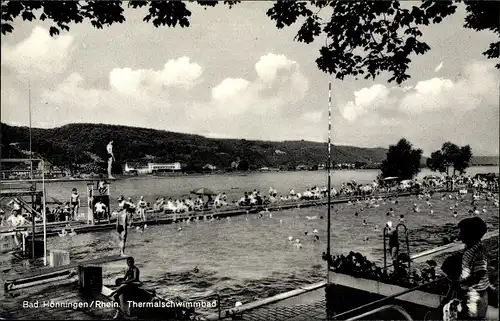 Ak Bad Hönningen am Rhein, Thermalschwimmbad