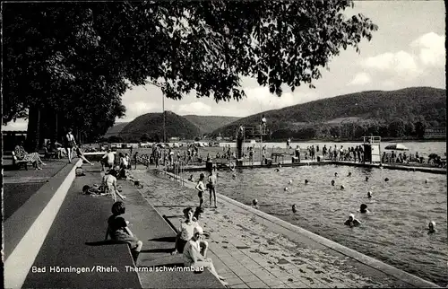 Ak Bad Hönningen am Rhein, Thermalschwimmbad