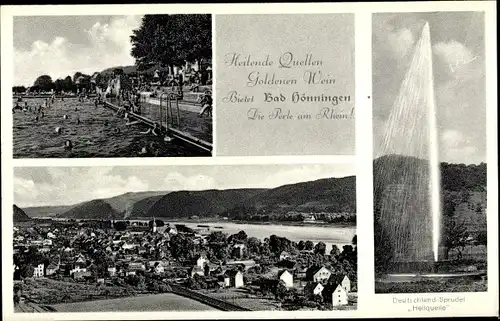 Ak Bad Hönningen am Rhein, Heilquelle, Thermalbad, Panorama