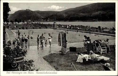 Ak Bad Hönningen am Rhein, Thermalschwimmbad