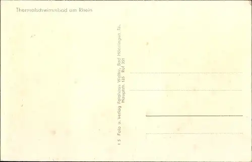 Ak Bad Hönningen am Rhein, Thermalschwimmbad