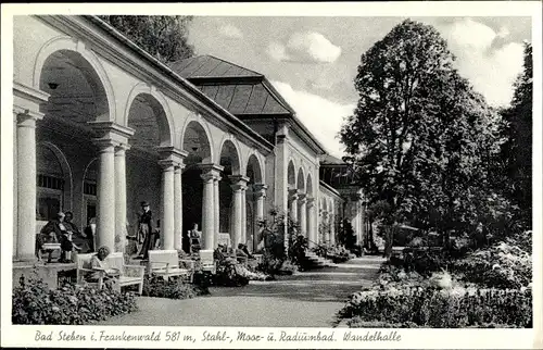 Ak Bad Steben im Frankenwald, Wandelhalle