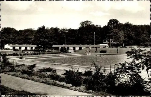 Ak Mörfelden Walldorf in Hessen, Freibad