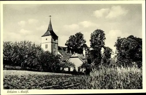 Ak Wehdem Stemwede in Westfalen, Kirche