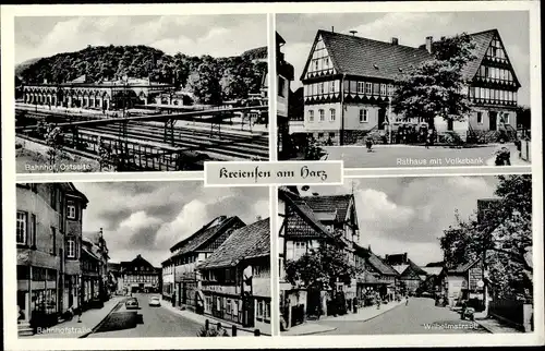 Ak Kreiensen Einbeck, Rathaus, Bahnhof, Bahnhofstraße, Wilhelmstraße