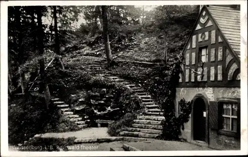 Ak Weißenburg Mittelfranken Bayern, Bergwald Theater