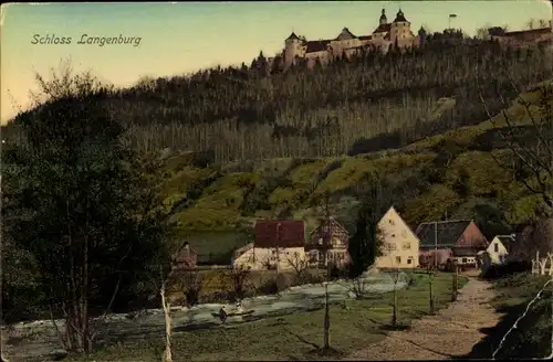 Ak Langenburg in Baden Württemberg, Schloss