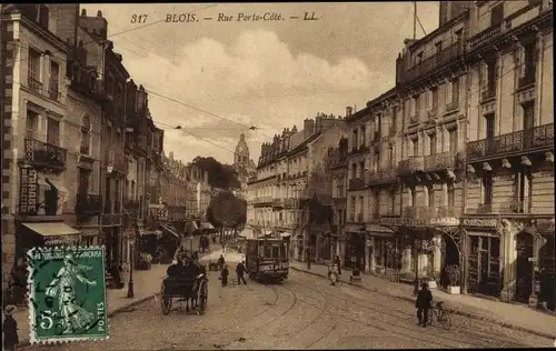 Ak Blois Loir et Cher, Rue Porte Coté