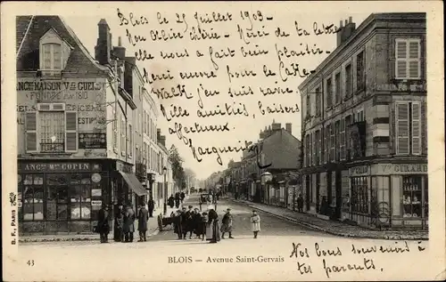 Ak Blois Loir et Cher, Avenue Saint Gervais