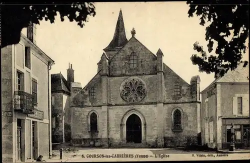 Ak Courson les Carrieres Yonne, L'Eglise