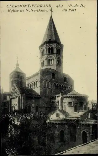 Ak Clermont Ferrand Puy de Dôme, Eglise de Notre Dame du Port