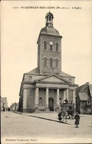 Ak Saint Georges sur Loire Maine-et-Loire, L'Eglise