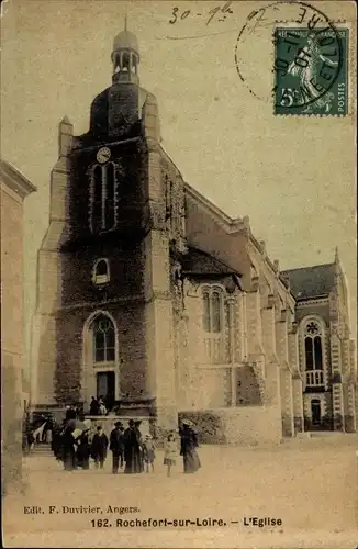 Ak Rochefort sur Loire Maine et Loire, L'Eglise