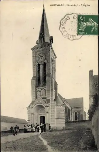 Ak Cornillé Maine et Loire, L'Eglise