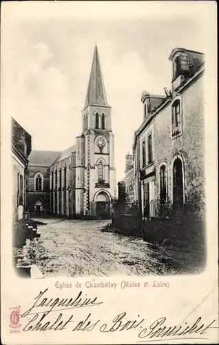 Ak Chambellay Maine-et-Loire, L'Eglise, Kirche