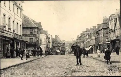 Ak Orbec Calvados, La Grande Rue