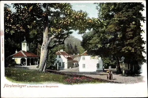 Ak Auerbach Bensheim an der Bergstraße Hessen, Fürstenlager, Straßenpartie