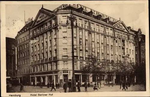 Ak Hamburg Mitte Altstadt, Hotel Berliner Hof