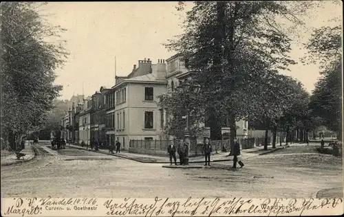 Ak Hamburg Wandsbek, Ecke Kurvenstraße und Goethestraße