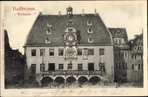Ak Heilbronn in Baden Württemberg, Blick auf das Rathaus