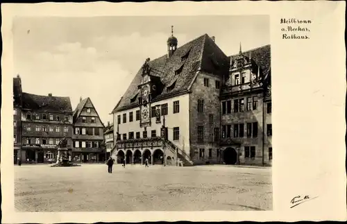 Ak Heilbronn in Baden Württemberg, Blick auf das Rathaus