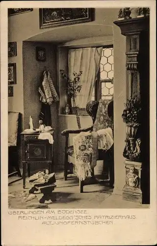 Ak Überlingen am Bodensee, Reichlin Meldegg'sches Patrizierhaus, Altjungfernstübchen