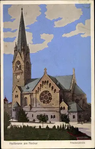 Ak Heilbronn am Neckar, Friedenskirche