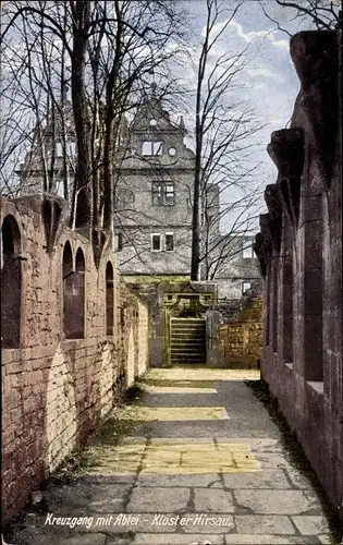 Ak Hirsau Calw im Schwarzwald, Kreuzgang mit Abtei, Kloster