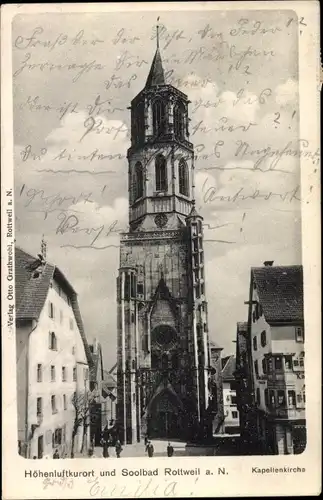 Ak Rottweil am Neckar, Kapellenkirche