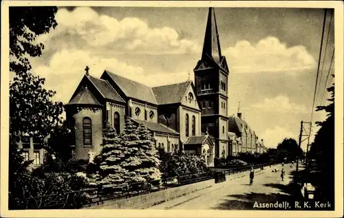 Ak Assendelft Nordholland Niederlande, R. K. Kerk