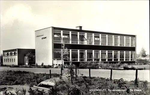 Ak Assendelft Nordholland Niederlande, Huishoudschool, Schule